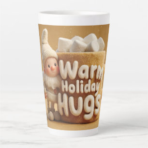 Adorable Felt Gnome with Marshmallow Mug