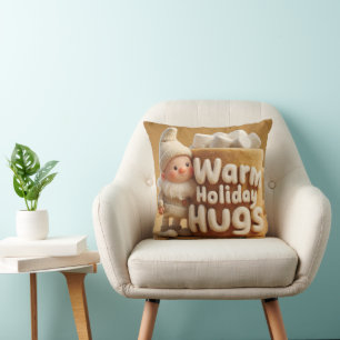 Adorable Felt Gnome with Marshmallow Mug  Cushion