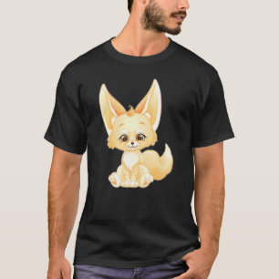 Adorable Fennec Fox with noticeable ears Small Fen T-Shirt