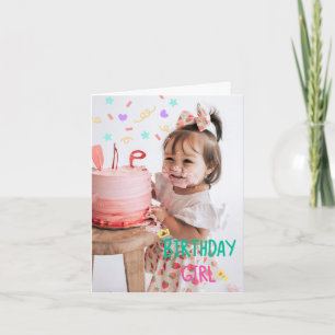 Adorable First Birthday Folded Card