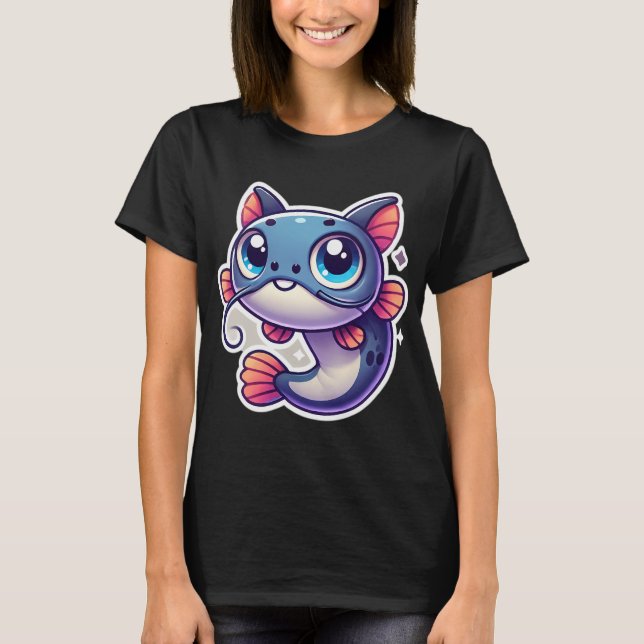 Adorable Flathead Catfish T-Shirt (Front)