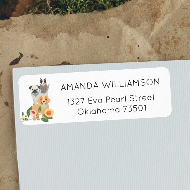 Adorable Floral Dog & Cat Pet Care Services White  (Creator Uploaded)