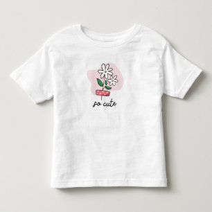 Adorable Flower Toddler T-Shirt Cute Kids Wear