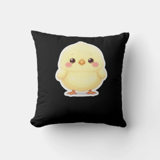 Adorable Fluffy Chibi Chick Cushion