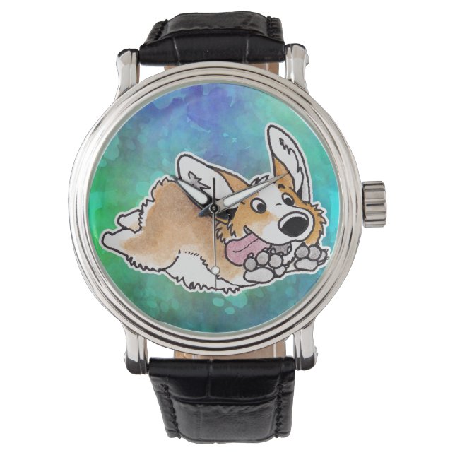 Adorable Flying Corgi Watch (Front)