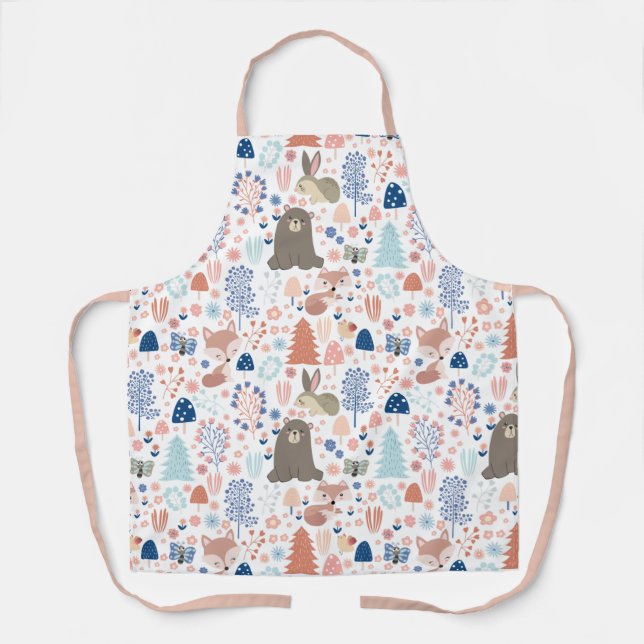 Adorable Forest Animals Apron (Front)