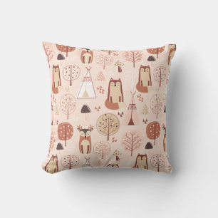 Adorable Forest Animals Cushion