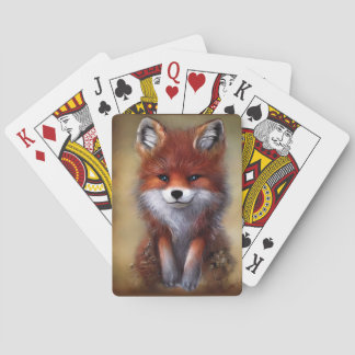 Adorable Fox  Playing Cards