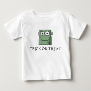 Adorable Frankenstein Head Baby Shirt