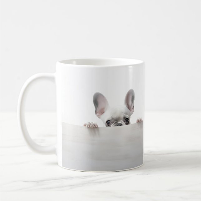 adorable french bulldog photography mug (Left)