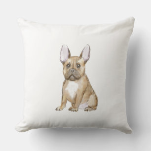 Adorable french bulldog puppy cushion