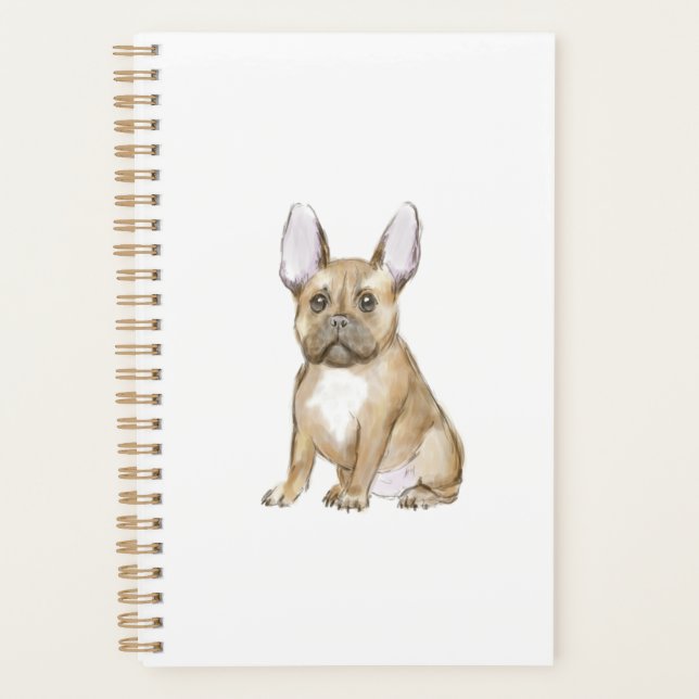 Adorable french bulldog puppy planner (Front)