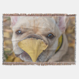 Adorable French Bulldog Throw Blanket