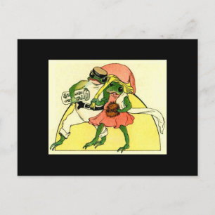Adorable Frog Couple Postcard