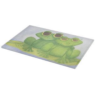 Adorable Frog Lovers Cutting Board