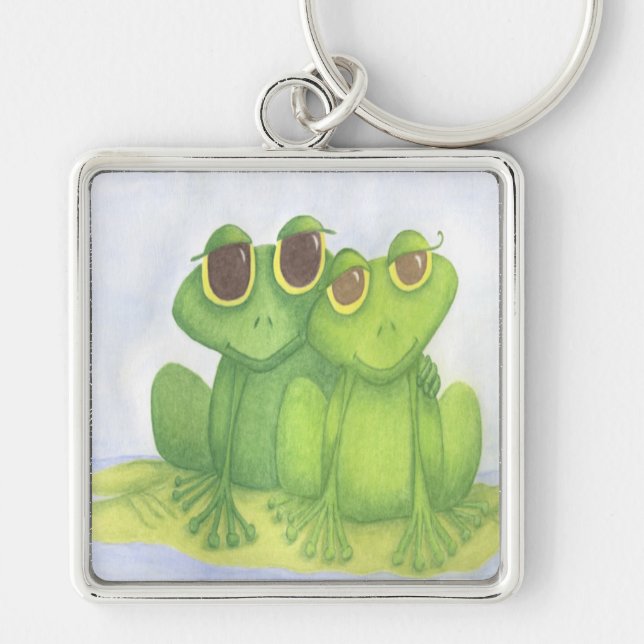 Adorable Frog Lovers Key Ring (Front)