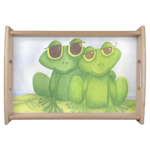 Adorable Frog Lovers Serving Tray
