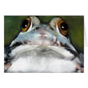 Adorable Frog: Realism Pastel Painting