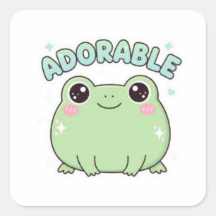 Adorable Frog Sticker Cute Sparkle Frog Kawaii Aes