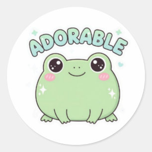 Adorable Frog Sticker Cute Sparkle Frog Kawaii Aes