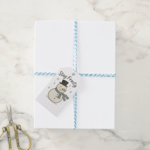 Adorable Frosty the Snowman Christmas Gift Tags
