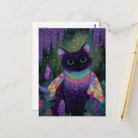 Adorable Funny Black Cat Fairy