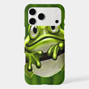Adorable Funny Cute Smiling Green Frog In Tree