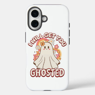 Adorable Funny Ghost – Cute Valentine Ghost iPhone 16 Case