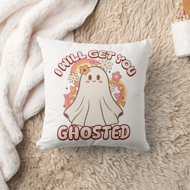 Adorable Funny Ghost – Cute Valentine Ghost Cushion (Blanket)