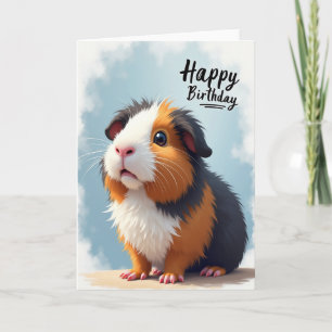 Adorable Furry Creature Birthday Card