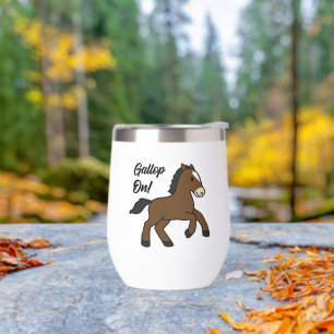 Adorable Gallop On! Happy Foal Kawaii Horse Design