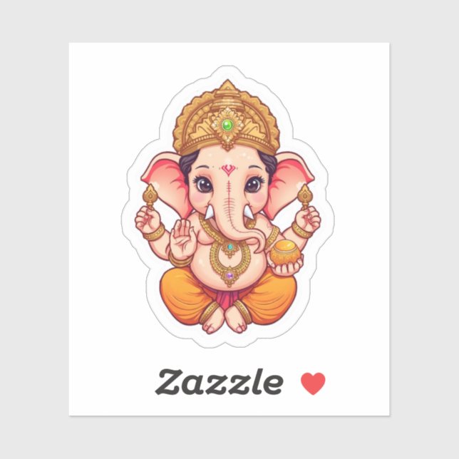 Adorable Ganpati Bappa – Chibi Style Ganesha with  (Sheet)