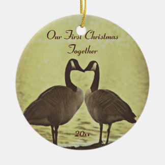 Adorable Geese Our First Christmas Ornament