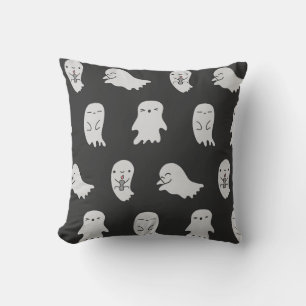 Adorable Ghost Expressions Pattern Cushion