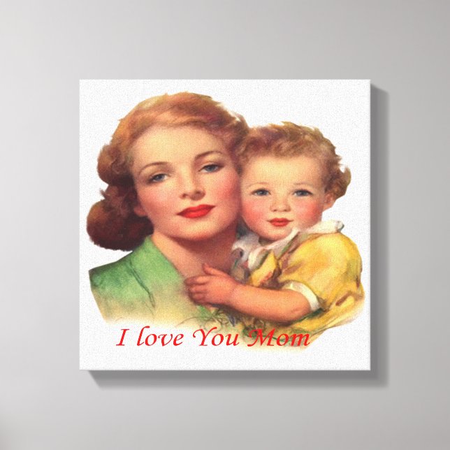 Adorable Gift for Mother's Day Canvas Print (Front)