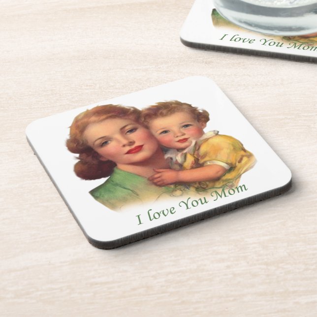 Adorable Gift for Mother's Day Coaster (Left Side)