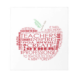 Adorable Gift for Teachers Notepad
