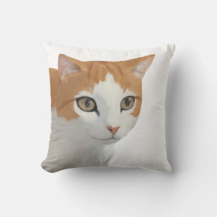 Adorable Ginger Cat Art Cushion