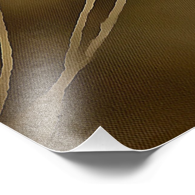 Adorable Ginger Tabby Cat Posing Pet Portrait Photo Print (Corner)