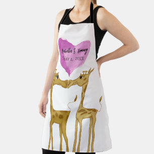 Adorable Giraffe Lovers Apron