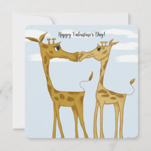 Adorable Giraffe Lovers Holiday Card