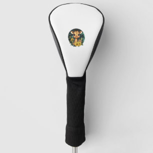 Adorable Giraffe Surrounded By Flowers _4 Golf Head Cover