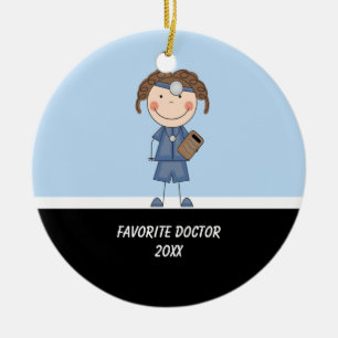 Adorable Girl Doctor Ornament