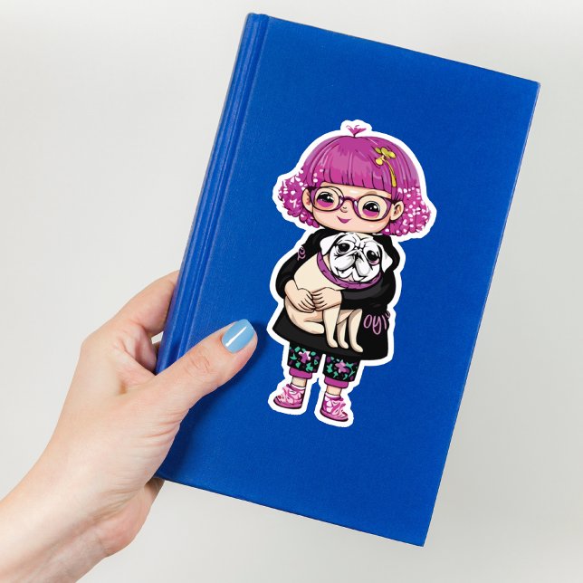 Adorable Girl Hugging a Pug (Creator Uploaded)