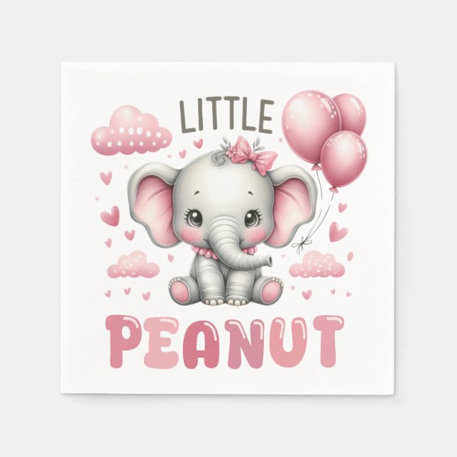 Adorable Girl Little Peanut  Napkin (Front)
