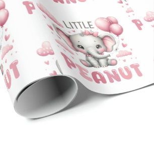 Adorable Girl Little Peanut  Wrapping Paper