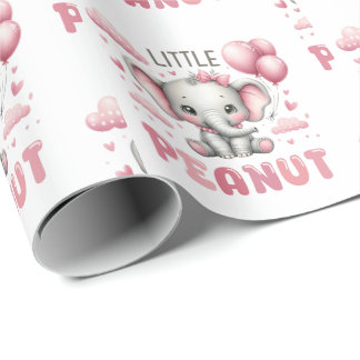 Adorable Girl Little Peanut  Wrapping Paper