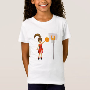 Adorable Girls Basketball T-Shirt