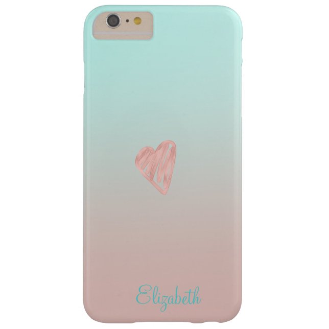 Adorable Girly, Heart -Personalised Case-Mate iPhone Case (Back)