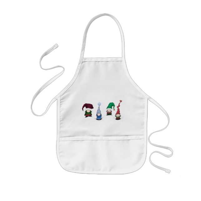 Adorable Gnome Posse Kids Apron (Front)